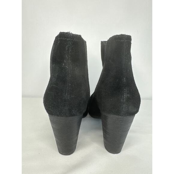 Signature by Cole Hann black Suede heeled booties size 7.5 - Picture 7 of 13